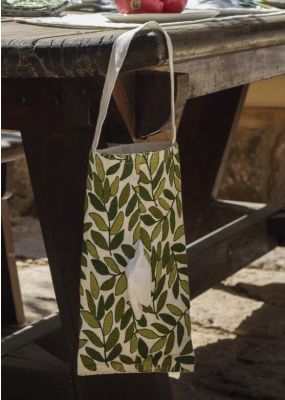 Tree Leaves Embroidered Tissue Box Cover 