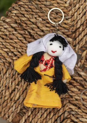 Traditional Woman Doll Key Chain 