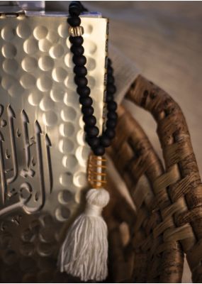 Small Wooden Prayer Beads - Black