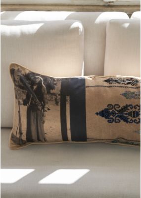 Young Bedouin Man Cushion Cover