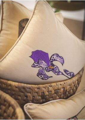 The Black Iris Cushion 