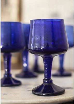 Blue Stem-Glass Set: 6 Pack 