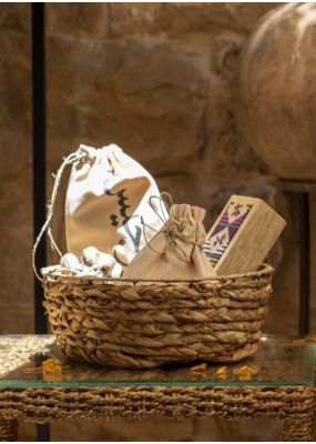 Handwoven Round Basket 