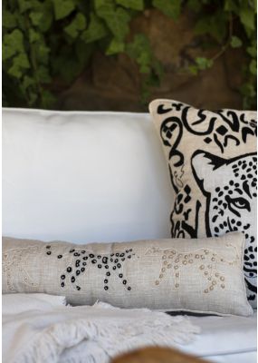 20*60 Arabian Leopard with Calligraphy Cushion