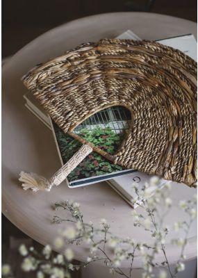 Handwoven decorative hand fan