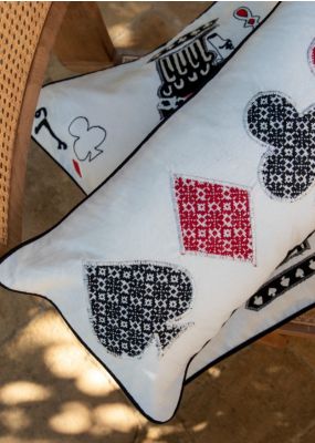 Playing Card Suits Cushion Cover