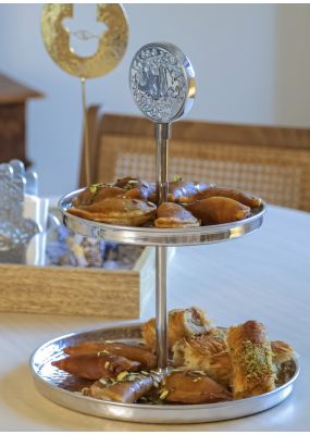 2-Tier Qatayef Serving Tray