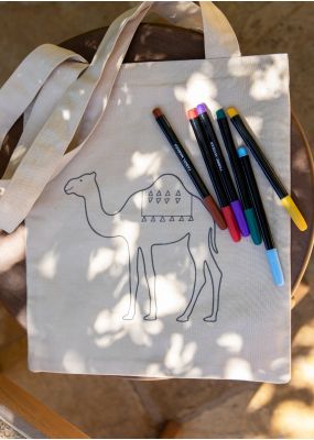 Camel Coloring Tote Bag