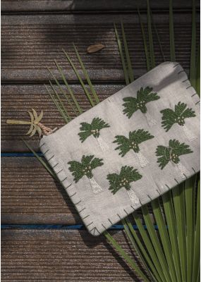 Palm Trees with Calligraphy Pouch