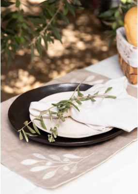 Olive Embroidered Placemat