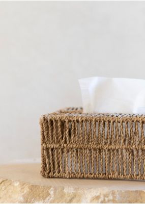 Handwoven Halfa Tissue Box