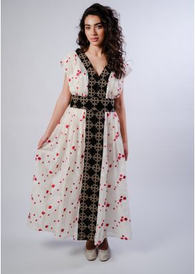 Alzeena Floral Cotton Dress
