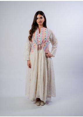 Karma Dress with Colorful Embroidery