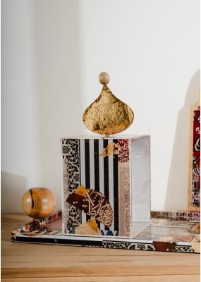 Plexi Box with Dome Handle & Decoupage