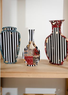 Jar-Shaped Wooden Wall Hanging with Decoupage