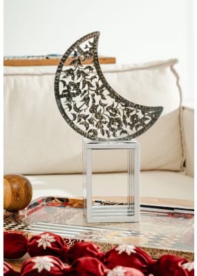 Wooden Stand with Engraved Hilal 