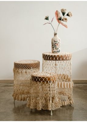Daf Side Table with crochet 