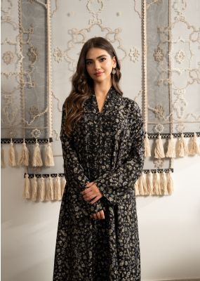 Talia Dress with Grey Embroidery