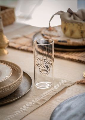 ARABIC CALLIGRAPHY GLASSES: SET OF 6
