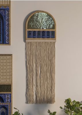 The Dome of the Rock Frame with Fringe Trim 