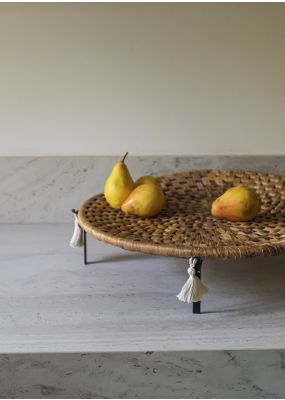 Handwoven Tray with Stand