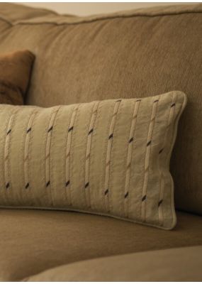Stripes Embroidered Cushion Cover 30*60