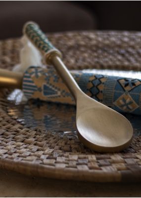 Wooden Spoon with Embroidery 