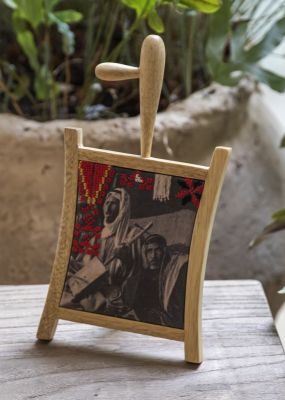 Decorative Rababa with Bedouin Motifs 