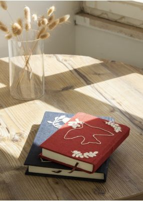Flying Bird Embroidered Small Notebook 
