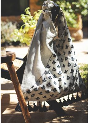 Embroidered Linen Bag 