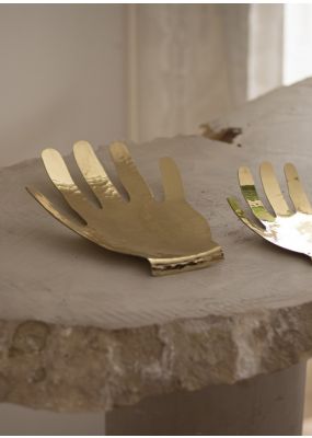 Hammered Metal Decorative Hand 