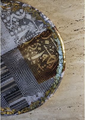 Ceramic Plate with Decoupage