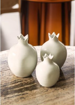 Ceramic Pomegranate: Set of 3 