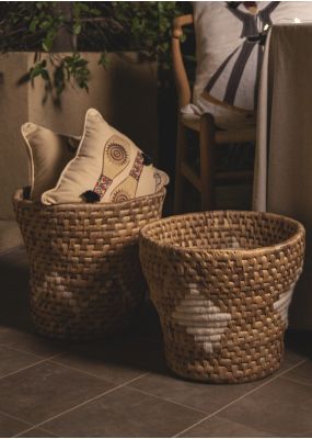 Handwoven Banana Leaf Basket