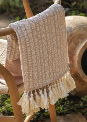Sepals Hand-Embroidered Shawl