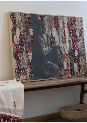 Al-Salt Woman Large  Wall Hanging with Embroidery