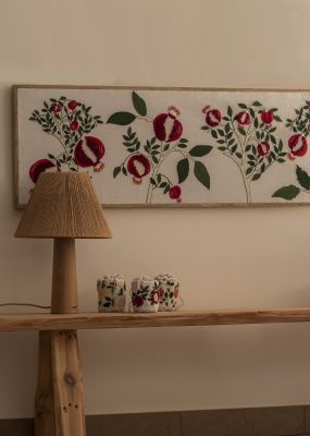 Pomegranate Trees Embroidered Wall Hanging 