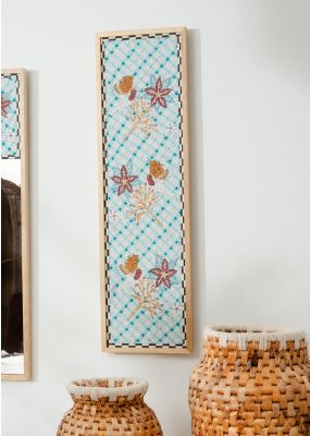 معلقة بحجارة الفسيفساء بتصميم طيور وزهور البوينسيتا